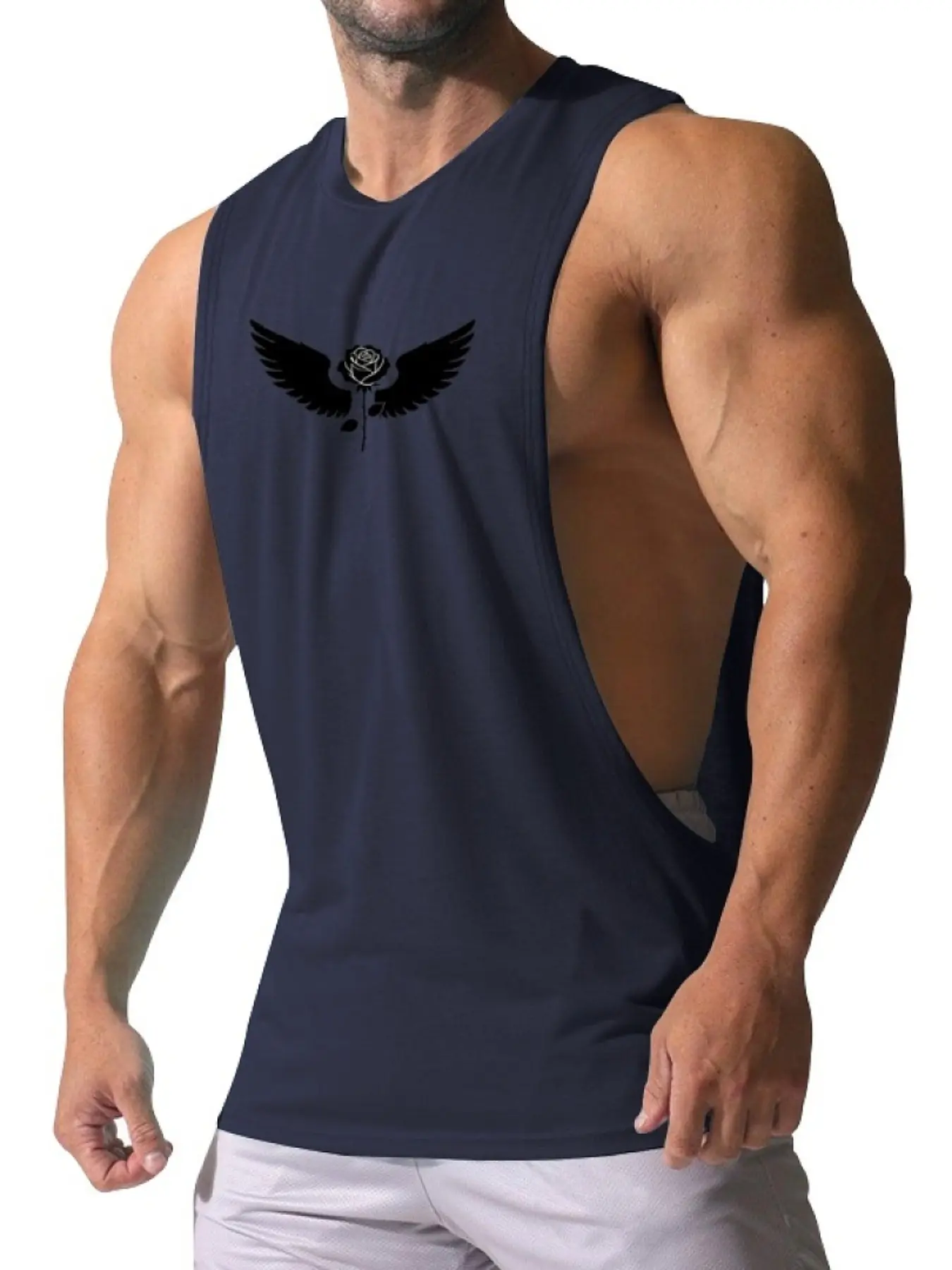 Men's Sexy Fitness Tank Top, Summer Solid Sleeveless Vest, Sporty Casual Muscle Training T-Shirt, Comfortable and Stylish Workout Wear, Athletic Tank Top, Gymswear