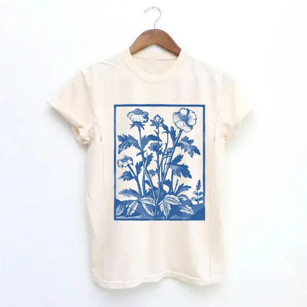 Giftifymama Vintage Wildflowers Graphic Nursing T-shirt or Women Breastfeeding Shirt with Zipper Soft Cotton Stretchy Tee Easy Nursing Access Pregnancy Clothes Maternity Wear TikTokShopHolidayHaul Postpartum Clothes, Nursing Apparel