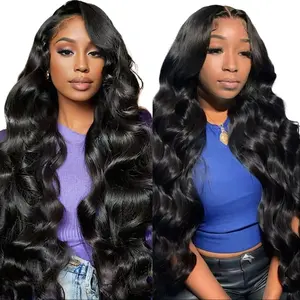UF Hair 13x6 HD Lace Front Wig -Really Human Hair, 180% Density, Natural Black, Body Wave | 18-36 Inch | Lightweight, Breathable & Ultra-Soft for Women | Perfect Lace Front & Natural Hairline | Elegant Queen Style | Shop Now  hair  wig