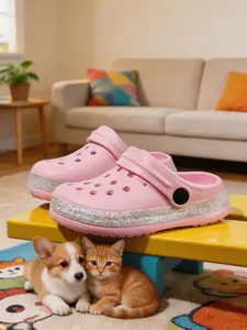 Cartoon Kids Hole Shoes, Boys Girls Summer Anti-Slip Sandals, Baby Beach Slippers, Eva Material, Less Than Ankle Height