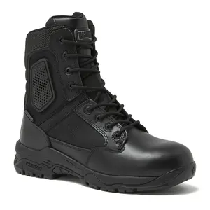 Magnum - Strike Force 8" Side Zipper Tactical Boots - Designed for Police, EMS, Security, Military, Hunting & Motorcycle w/Slip Resistant Michelin Outsole and Waterproof Membrane