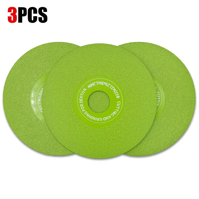 3pcs 115mm Diamond Saw Blades - High-Density Diamond Sand, Brazing Integrated Forming & Fine Workmanship, Brazing Process, 45° Angle Cut Porous Design for Ceramic Tile/Marble, Chamfer/Polishing Blade Replacement Power Tool Accessory