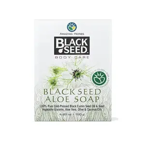 AMAZING HERBS Black Seed Aloe Vera Soap 4.25 OZ