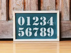 0-9 Numbers Stencil - Art and Wall Stencil