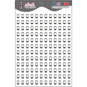 Cellphone Icon Planner Stickers, Phone Usage Tracker, Cellphone Tracker