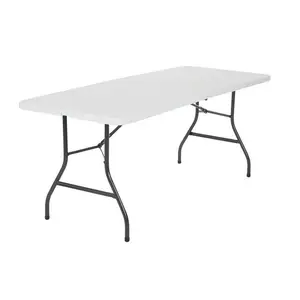 6 Foot Premium Folding Table In White Speckle