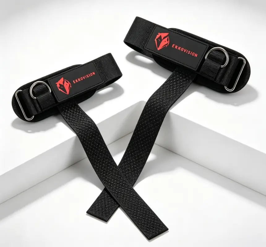 High-Strength Weight Lifting Hand Straps, Anti-Slip Wrist Support for Men Women, Gym Power Training Accessories Functional Fitness Toe Separators Adjustable Resistance Lung Exerciser