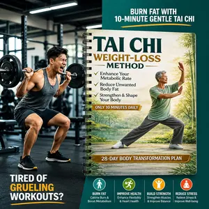 28-Day Tai Chi Exercise Guide for Seniors and Beginners, Daily 10-Minute Low-Impact Routine, Gentle Movement Book, Health & Fitness