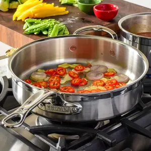 Hestan ProBond Professional Clad Stainless Steel Covered Sauté Pan