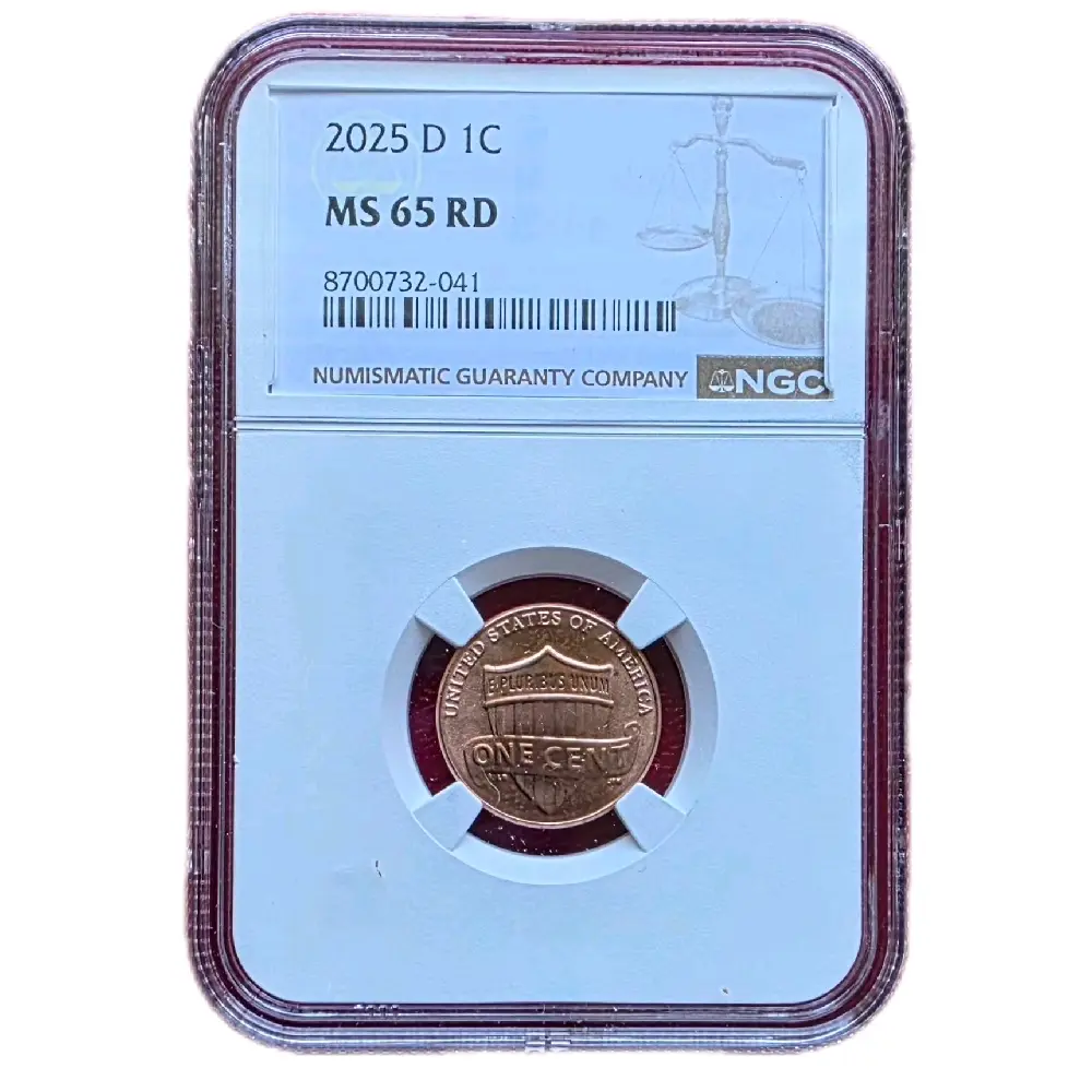 2025D MS65 Red Gem BU Lincoln Cent