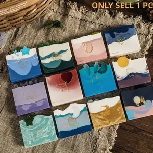 1pc Zodiac Series Creative Handmade Soap, Natural Plant Oil Gentle Cleansing & Oil Control Aromatherapy Bath Soap, Moisturizing & Calming Artisan Cold Process Soap, Perfect Birthday Gift