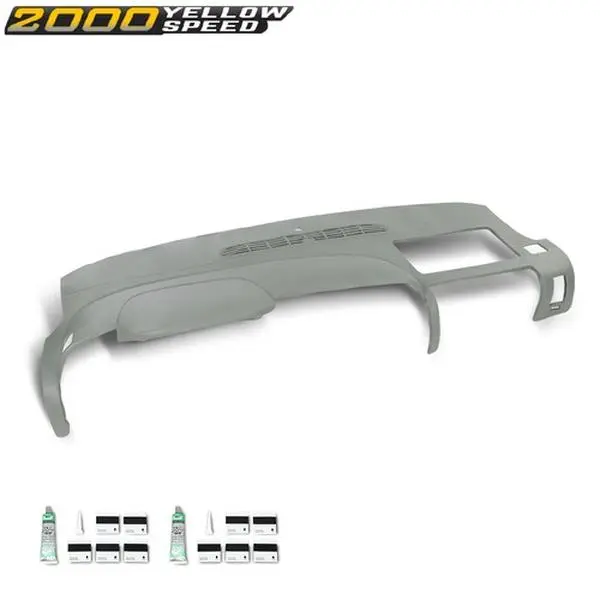 Dashboard Protective Overlay Gray Fit For 2007-2014 Avalanche Suburban Tahoe Yukon Premium Dash Cover