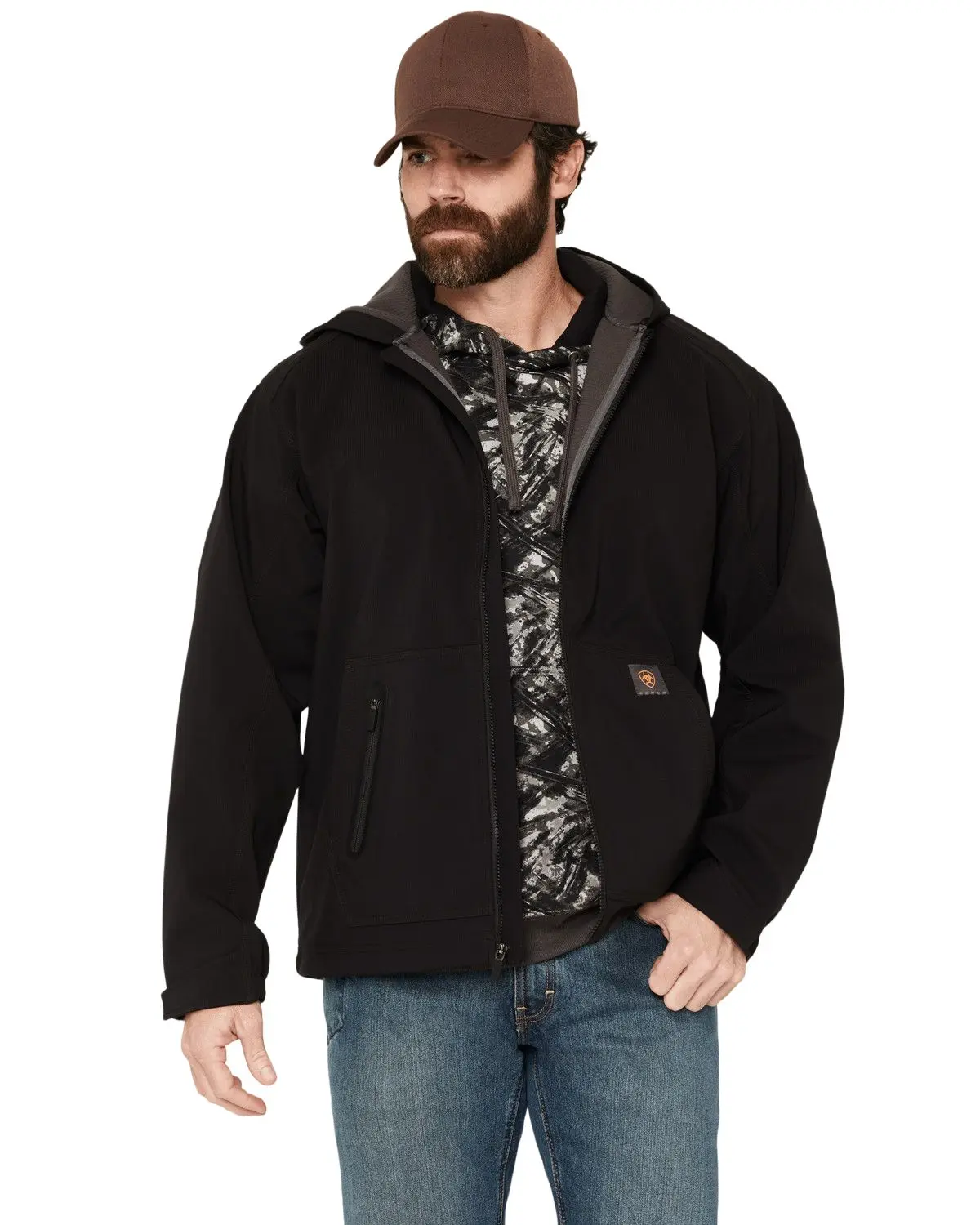 Ariat Men's Men'S Rebar Utility Hooded Softshell Work Jacket - 10079144