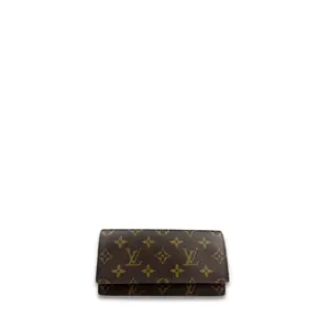 Pre-owned Louis Vuitton Coated Canvas Small Leather Goods Monogram Long Wallet