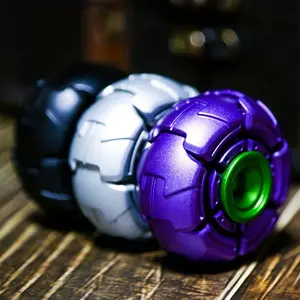 Metal Anxiety Relax Toy Metal Stress Relief Toy Metal Fidget Spinner Toy, 1 Count Stress Relief Toy for Adults, Magnetic Spinning Fidget Spinner Toy, Halloween Fidgets Toy Gift，black technology artifact