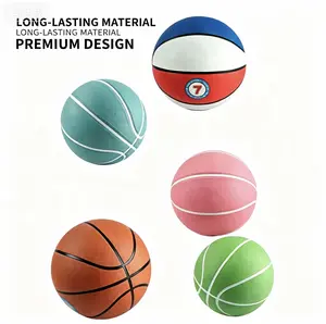 Rubber Basketballs - Multi-Size (Size 7, 6, 5, 4) for Adults & Youth Training, Games orange ball