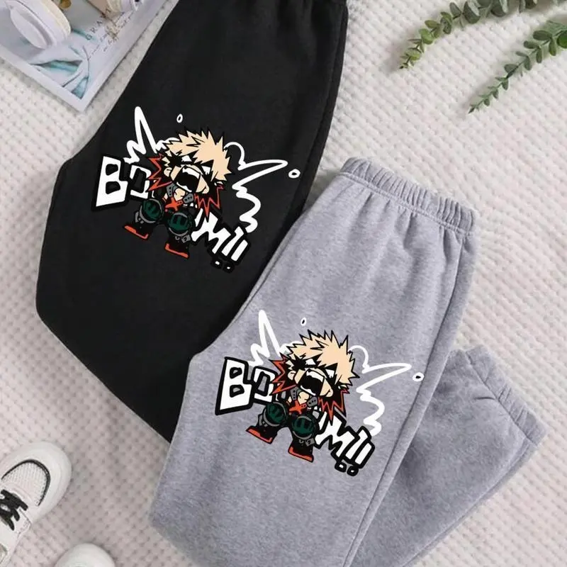 Katsuki Bakugo Anime Sweatpants, Anime Lover Sweatpants, Manga Tee, Katsuki Bakugo Anime Gift - Trendy Top Sweatpants, Cotton Graphic Casual Sweatpants, Fan Gift, Best Gift, Unisex Cotton Graphic Casual Sweatpants