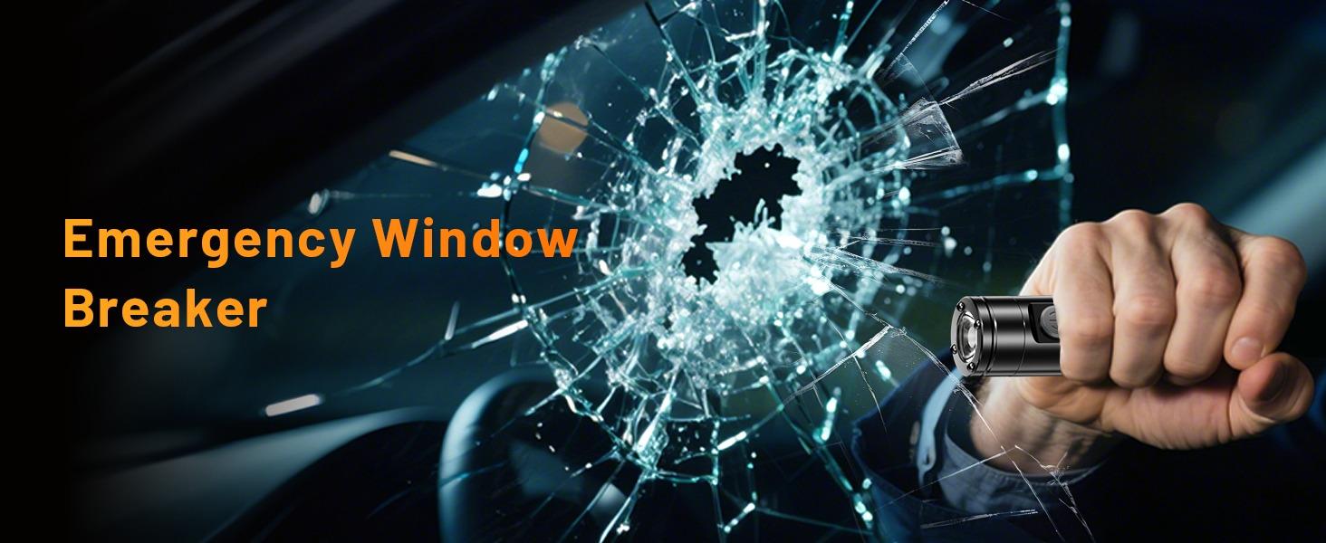 Pocket Rechargeable EDC Flashlight:6-in-1 Rechargeable Keychain Torch, 500 Lumens COB Light with UV, Magnetic Base, Window Breaker, Compact EDC Survival Tool for Camping, Car, Travel & Gift