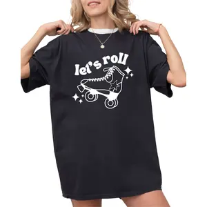 Let's Roll Shirt, Roller Skate T-Shirt, Roller Skating Gifts, 80s Shirt, Skater Shirt,Roller Derby Shirt,Roller Unisex Tee,Summer Tee