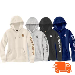 Carhartt Damen Multicolor Hoodie All sizes Logo Sleeve Graphic Hoodie, Loose Couple Long-sleeved Korean Autumn Long-sleeved Top for Men and Women Tee