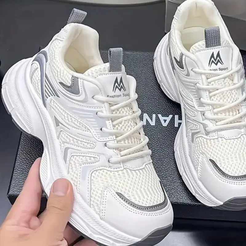 Women's Casual Sports Shoes, Sporty Running Shoes, Fashionable Running Shoes, Comfortable Athletic Footwear with Breathable Design for Daily Wear, Stylish Ladies Sneakers with Stripes, Perfect for Gym and Outdoor Activities