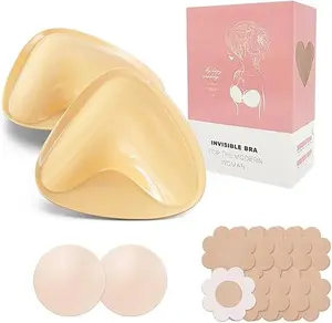 Push up Sticky Pads Bra Inserts, Double Sided Sticky Inserts Bra, Sticky Bra Inserts, Instant Adhesive Bra