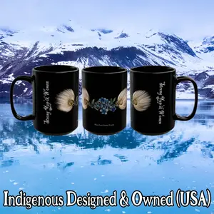 Strong Yup'ik Women Mug 15oz Ceramic - Honoring First Nations, Inuit, Native American Indigenous Cultures