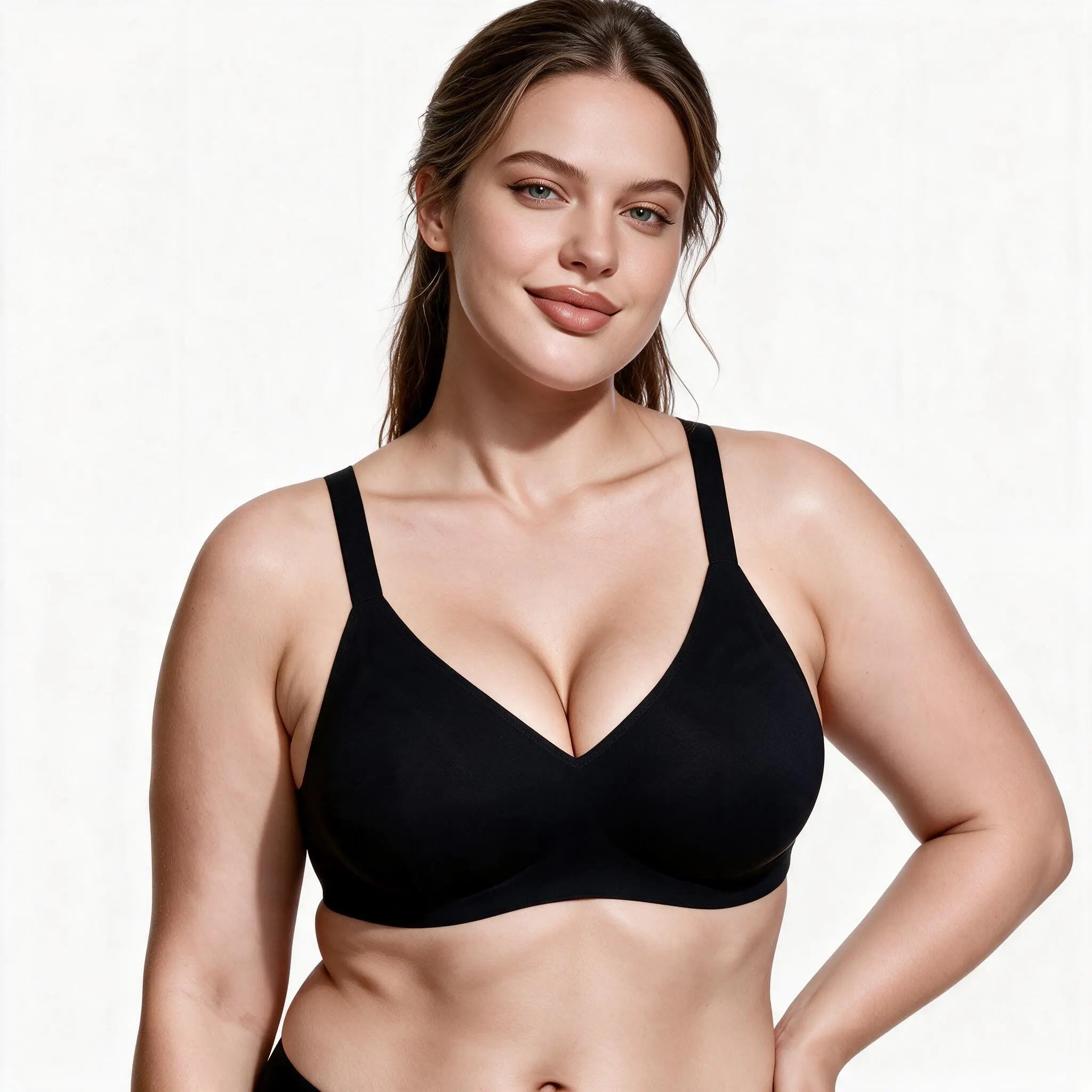 CORLIX  Jelly Bra Push Up Bra Seamless Bra Minimizer Bra Full Coverage Bra Wireless Bra Ultra-Soft Jelly Wireless Bra  Airly Lightlined Fix-Cup Daily Comfort Ladies jelly strips natural lift bra seamless push up minimizer brahigh stretch ultra-soft ladies