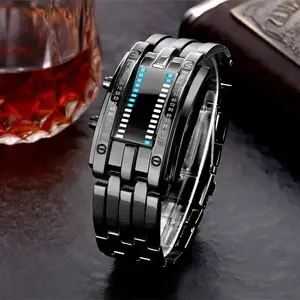 Steel Lava Binary Watch Steel Lava Binary Watch