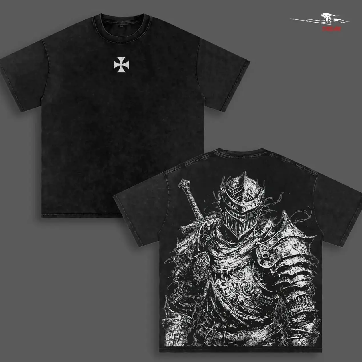 Medieval Knight T-Shirt Crusader Armor Knights Templar Limited Edition Retro Vintage T-Shirt/Sweatshirt – Unisex Fashion, Soft Cotton Material, Oversized Fit, Comfortable To Wear QBY