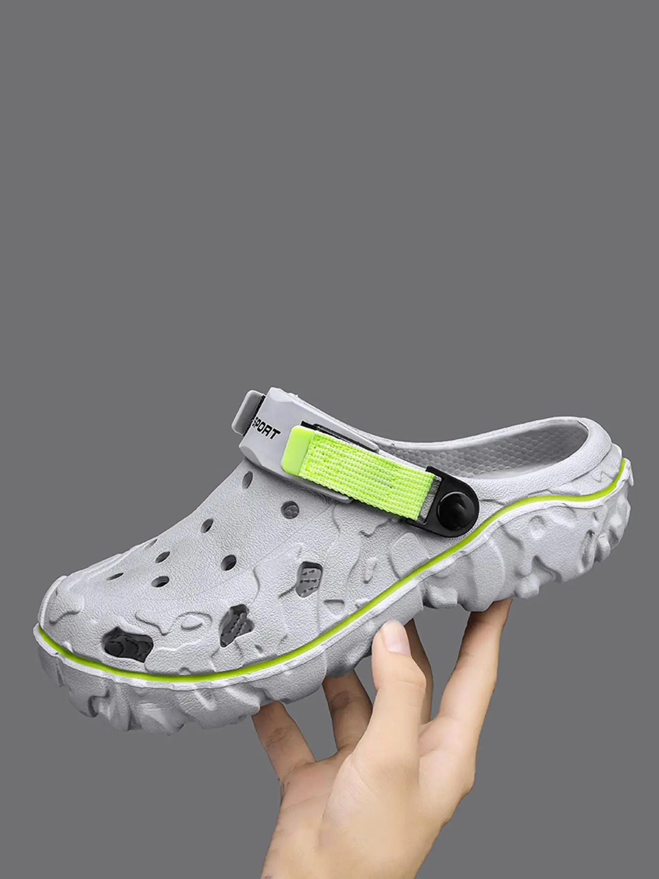 Summer 2024 Men's Trendy Design Clogs, Fashion Comfortable Non-slip Clogs for Beach, Pool, Casual Silent House Slippers for Men, House Shoes for Indoo