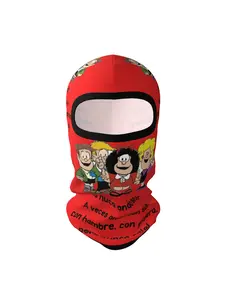 1 piece Yo nuca ando sola funny Mafalda  Face Mask Full Coverage Windproof Mafalda Breathable Face Mask with for Muertos Lightweight Durable Ideal Costume Party Accessory Gift