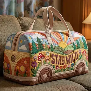 Quilted Travel Tote Bag — Large-Capacity, Multi-Functional Luggage for Clothing Storage | Stylish & Trendy Zippered Carryall for Vacations, Commuting, and Daily Use | Lightweight Handbag with Extra-Large Dimensions