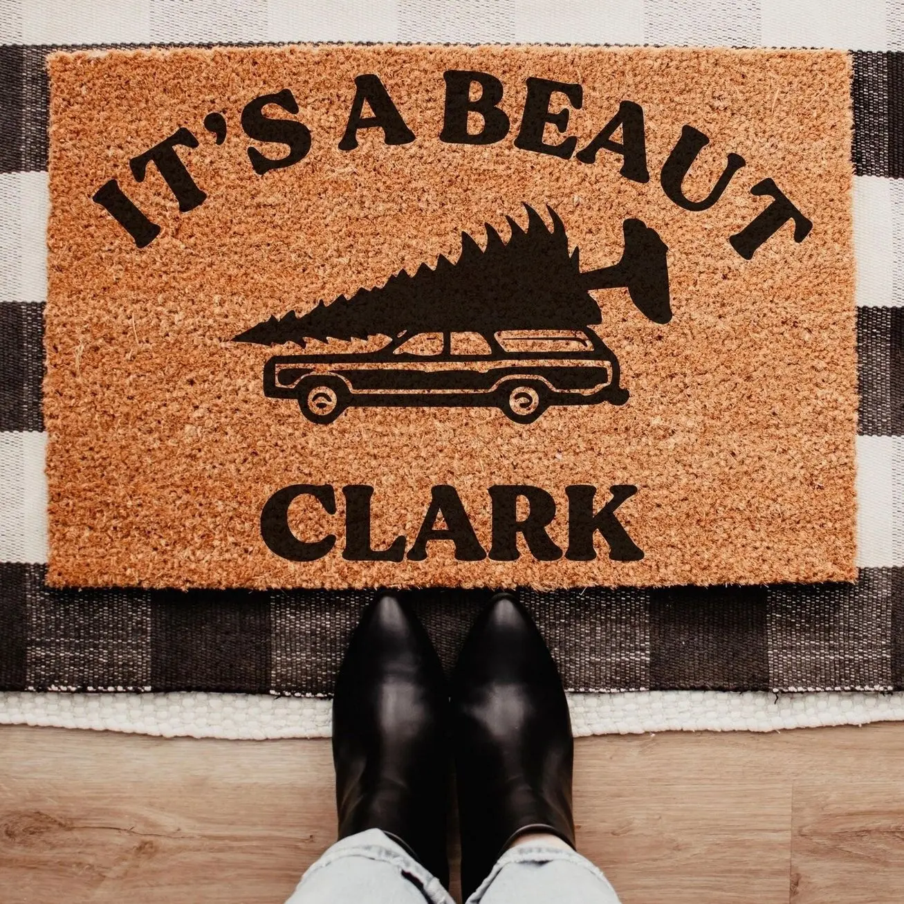 It's a Beaut Clark Doormat, Griswold Christmas Doormat, Funny Christmas Doormat, Christmas Vacation Doormat, Christmas Doormat,Xmas Doormat