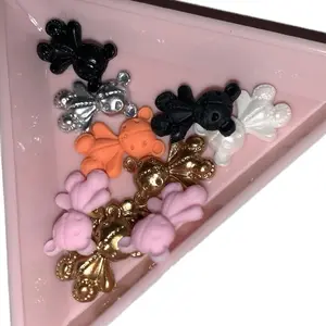 10Pcs Kawaii Bear Nail Charms for Nail Art and Nail Care