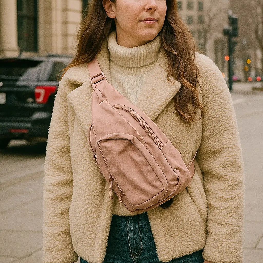 Julie's Nylon Sporty Crossbody Sling Bag