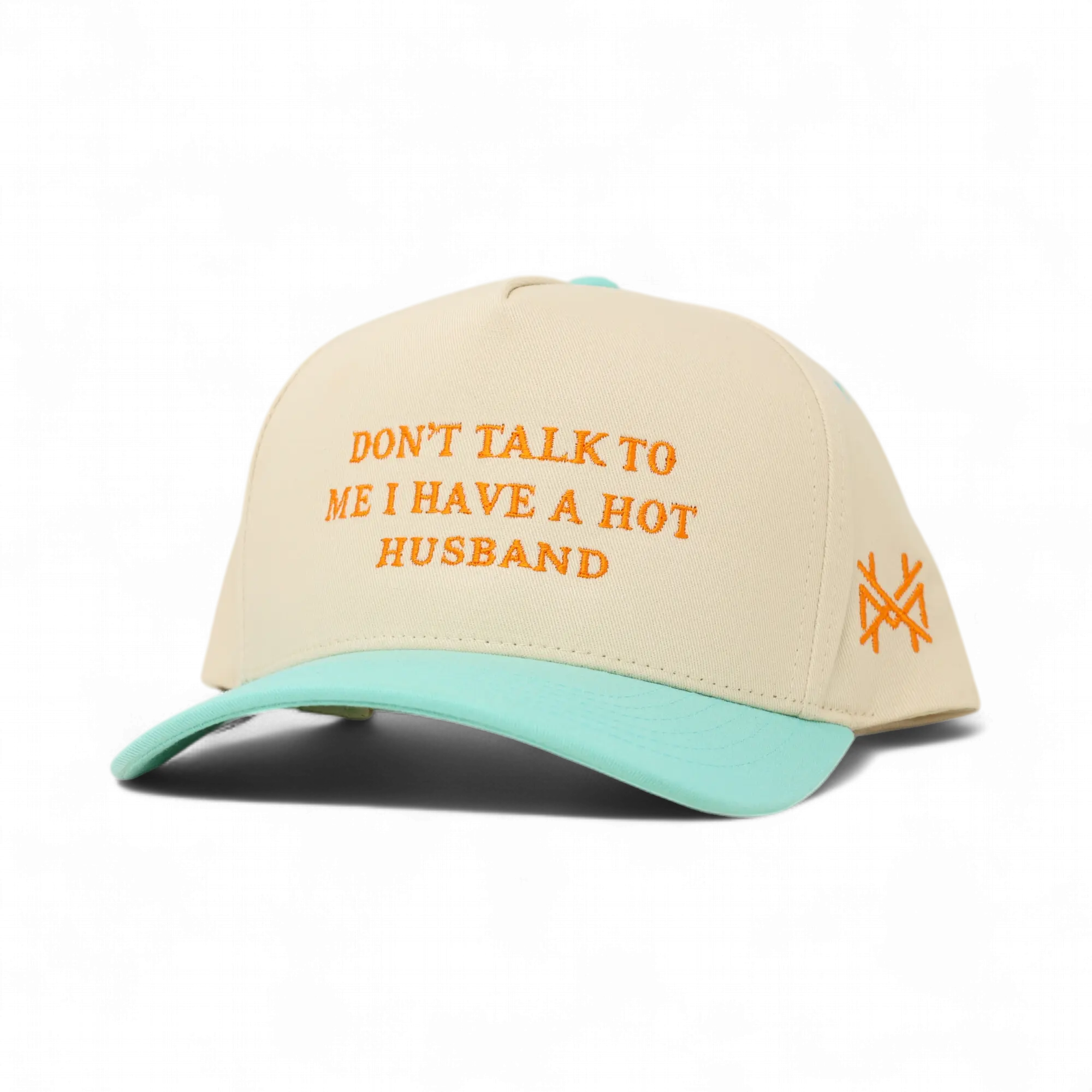 Dont Talk to Me I Have a Hot Husband Premium Trucker Snapback Hat