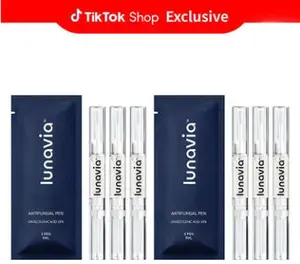 【2 Pack of 6 Pen】Lunavia Antifungal Pen, UNDECYLENIC ACID 25% - Most of Athlete‘s FootJock Itch and Ringworm