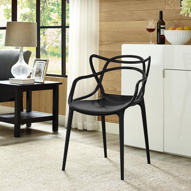 Modway Entangled Dining Armchair in Black