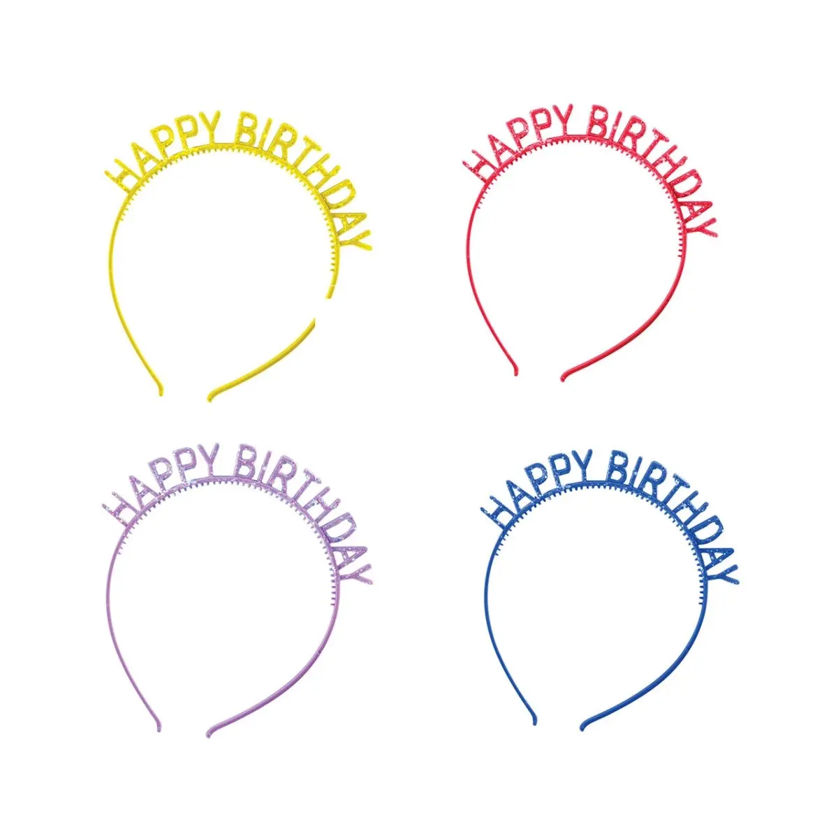 212 MAIN Men's Basic 6x8 in. Plastic Glitter Headbands for Special Occasion Costumes & Accessories