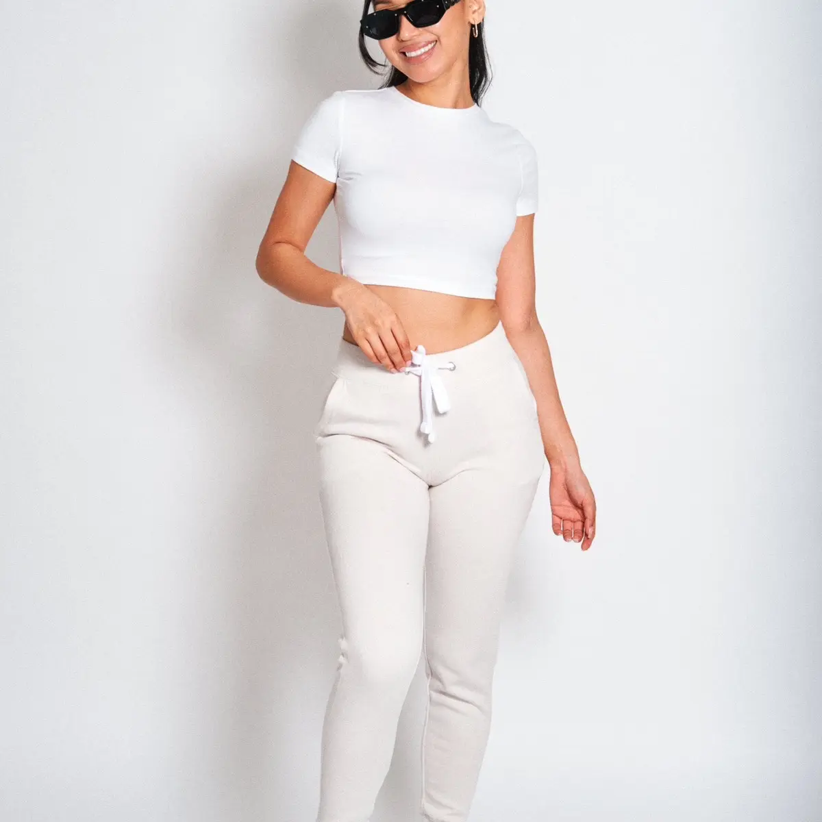 Beige Joggers