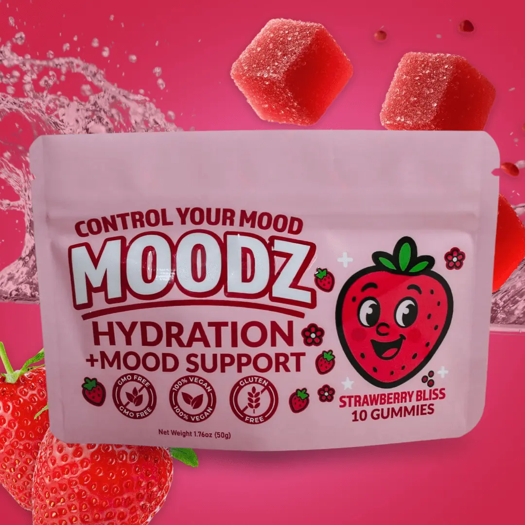 Strawberry Bliss Gummies - MOODZ Hydration & Mood Support Flavor Healthy Strawberry Bliss Gummies - MOODZ Hydration & Mood Support Flavor Healthy