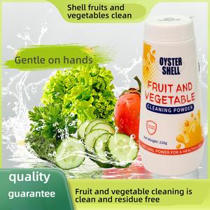 Oyster Shell Fruit & Vegetable Wash - Gentle for Baby Food, 110 Uses, Natural Cleaning Powder, Removes Residue, Safe & Effective