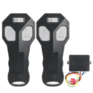 12V/24V Winch Remote Controller Handset Switch Controller, Wireless Dual Manual Transmitter, Winch Remote Control Set Kit