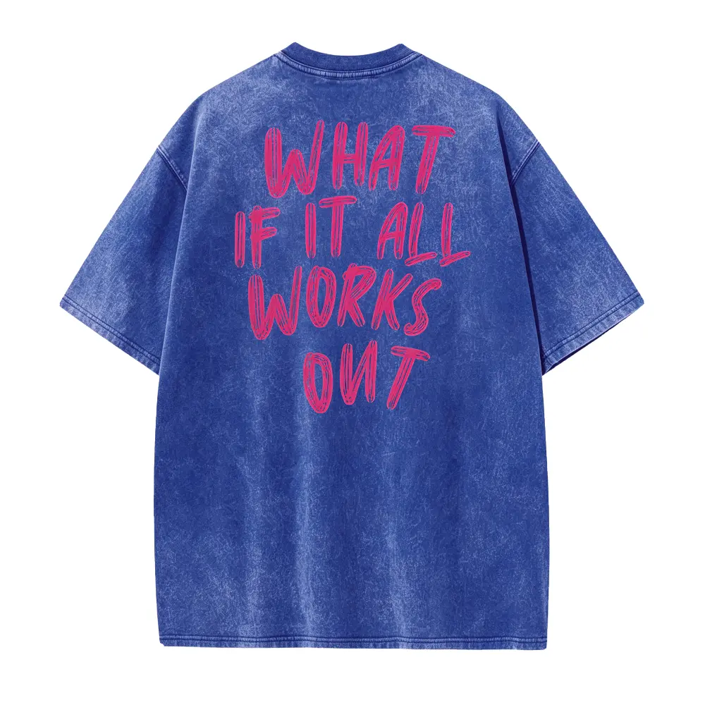 Washed T-shirt-Blue