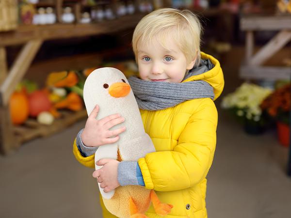 PEACHCAT Cute Banana Duck Plush Stuffed Animal Toy for HomeDecoration Squishy Plushie Toy Comfort Plush for Gifts Soft Huggable for Parent-Child Interaction Couples & Friends Prank Toy Party Fun Gift for Kids & Adults Stuffed Animals #summervibes