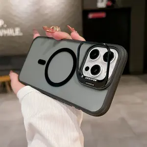 Advanced MagSafe stand phone case, providing long-lasting protection and wireless charging, suitable for various phone models such as iPhone 17, 16, 15, 14, 13, 12, 11 Pro Max Air, etc