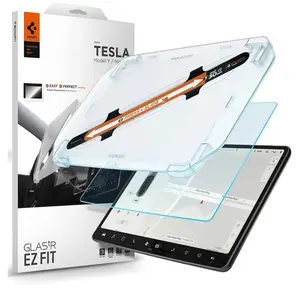 Spigen Tempered Glass Screen Protector - Compatible with Model Y & Model M, Features Cut-Out Design for Easy Installation