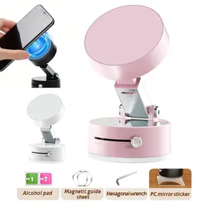 Strengthen magnetic attraction and multi angle phone holder Vacuum Magnetic Suction Phone Holder,XO Upgraded 360° Adjustable Suction Cup Car Phone Mount,Hands-Free Cell Phone Holder for Car/Gym/Mirror/Smooth Surface,Compatible with iPhone 16/15/14/13/12
