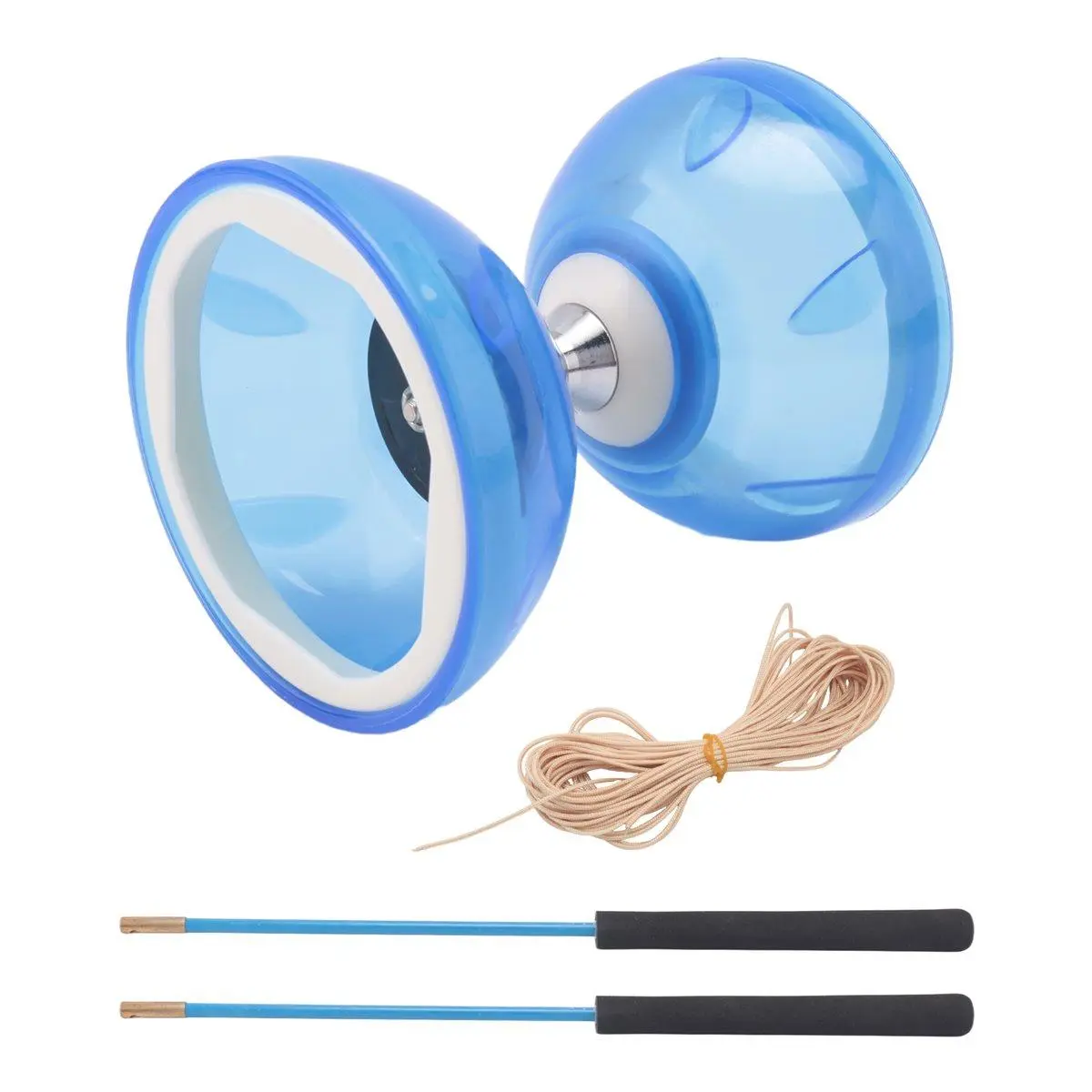 3-Bearing Double-Head Diabolo Fitness Toy, TPU, Durable & Sturdy, Long Spin Time for Acrobatic Performances, All Ages Outdoor Play Yo-Yo Toy